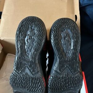 LeBron James Nike Black Athletic Shoes with Textured Traction